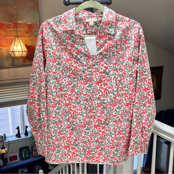 💋NWOT💋 Appleseed’s Pink And Green Floral Tunic Pullover  Size M - Picture 7 of 7